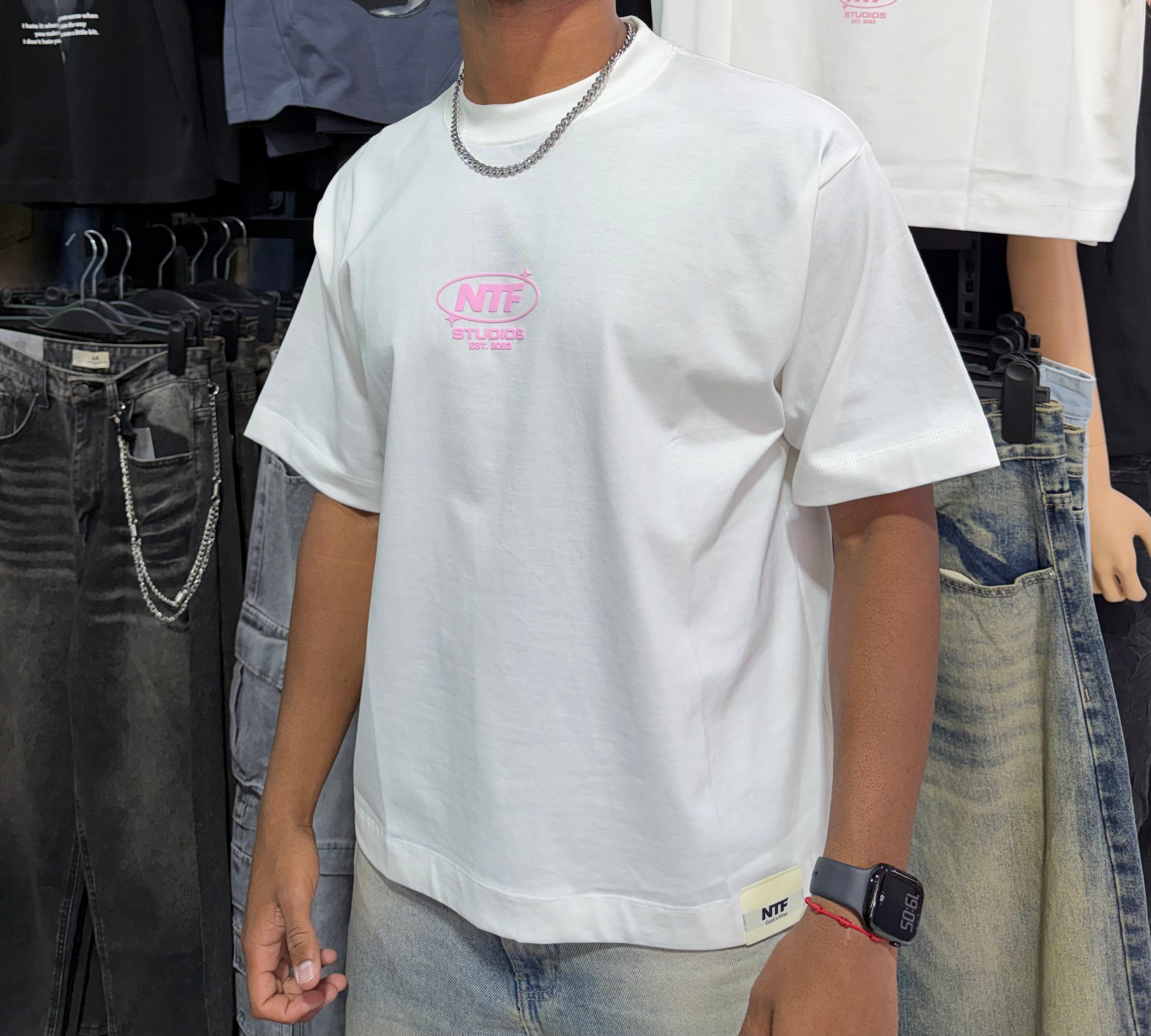 Polera Boxyfit "Trama Pink"