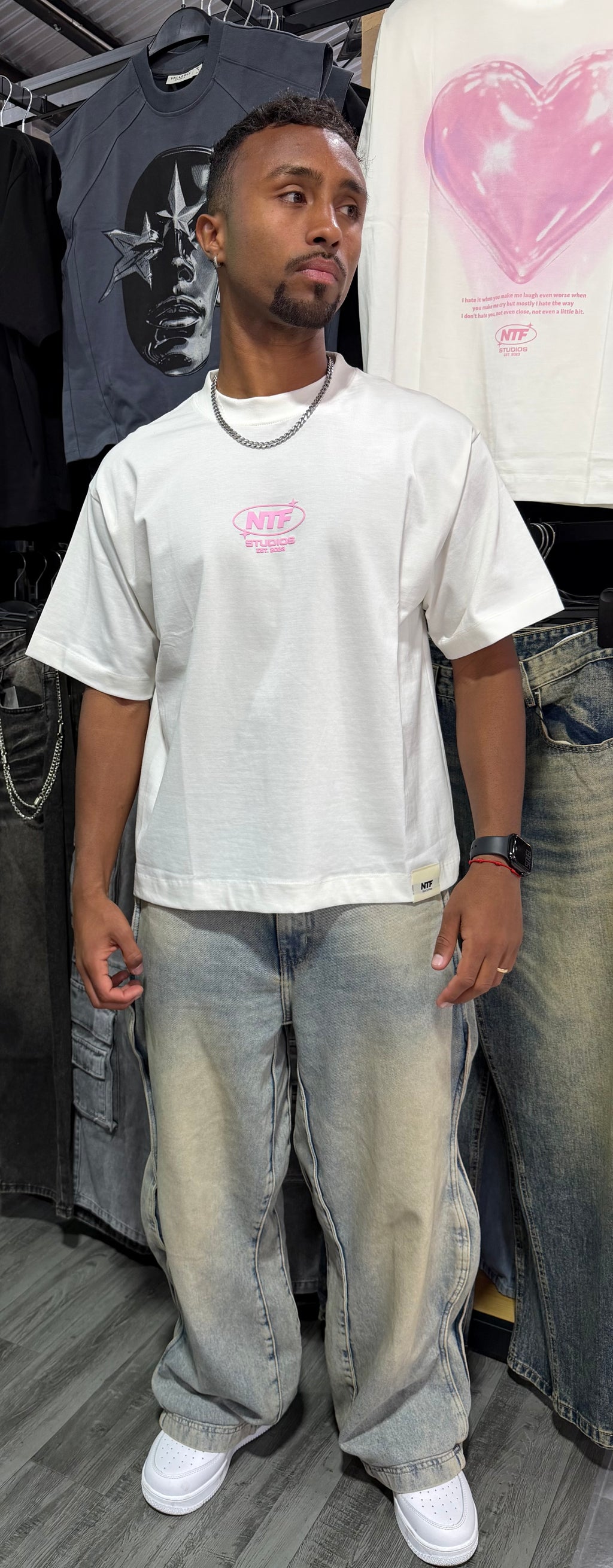 Polera Boxyfit "Trama Pink"