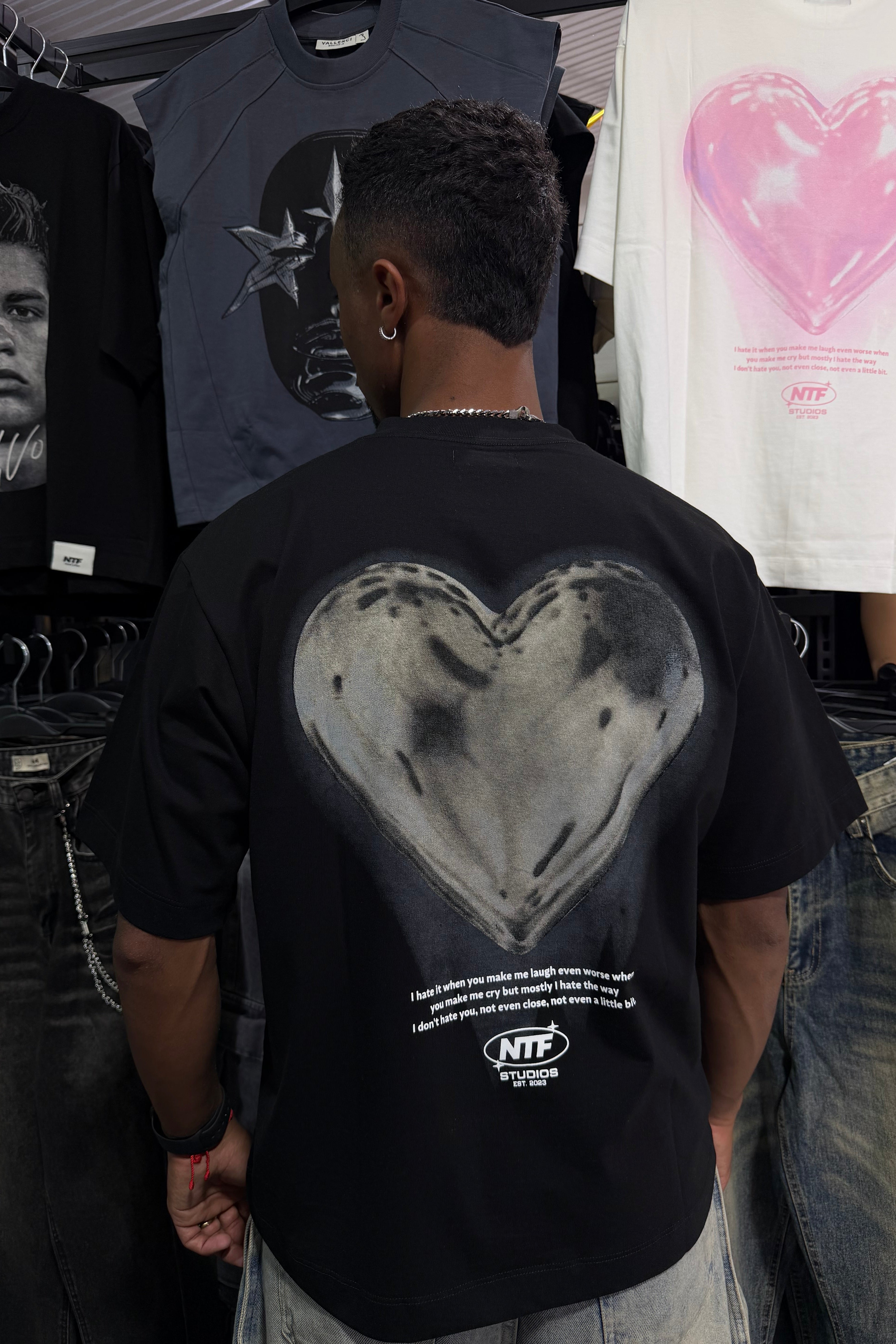 Polera Boxyfit "Trama Black"