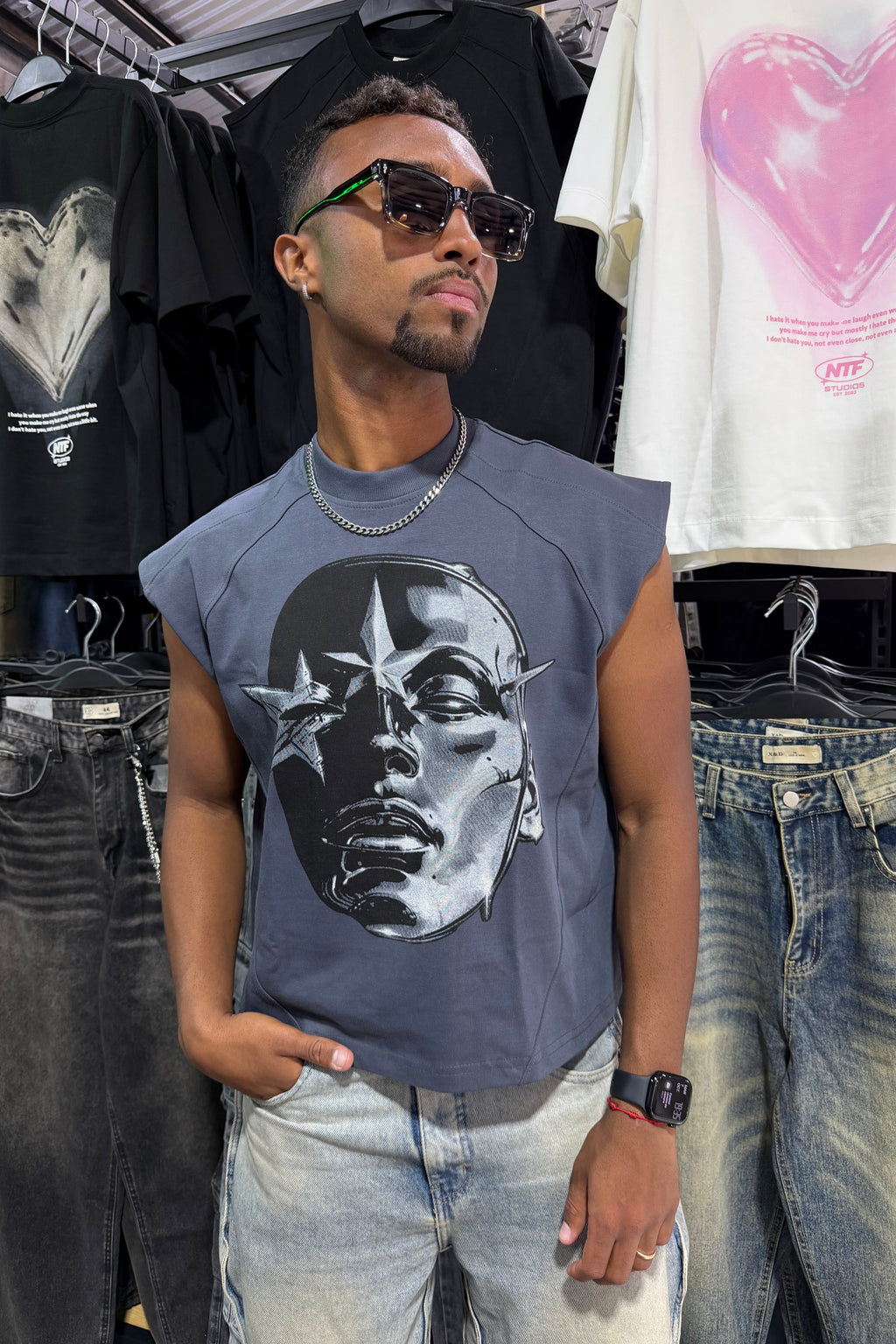 Polera Boxyfit Manga 0 "Silver Surfer"