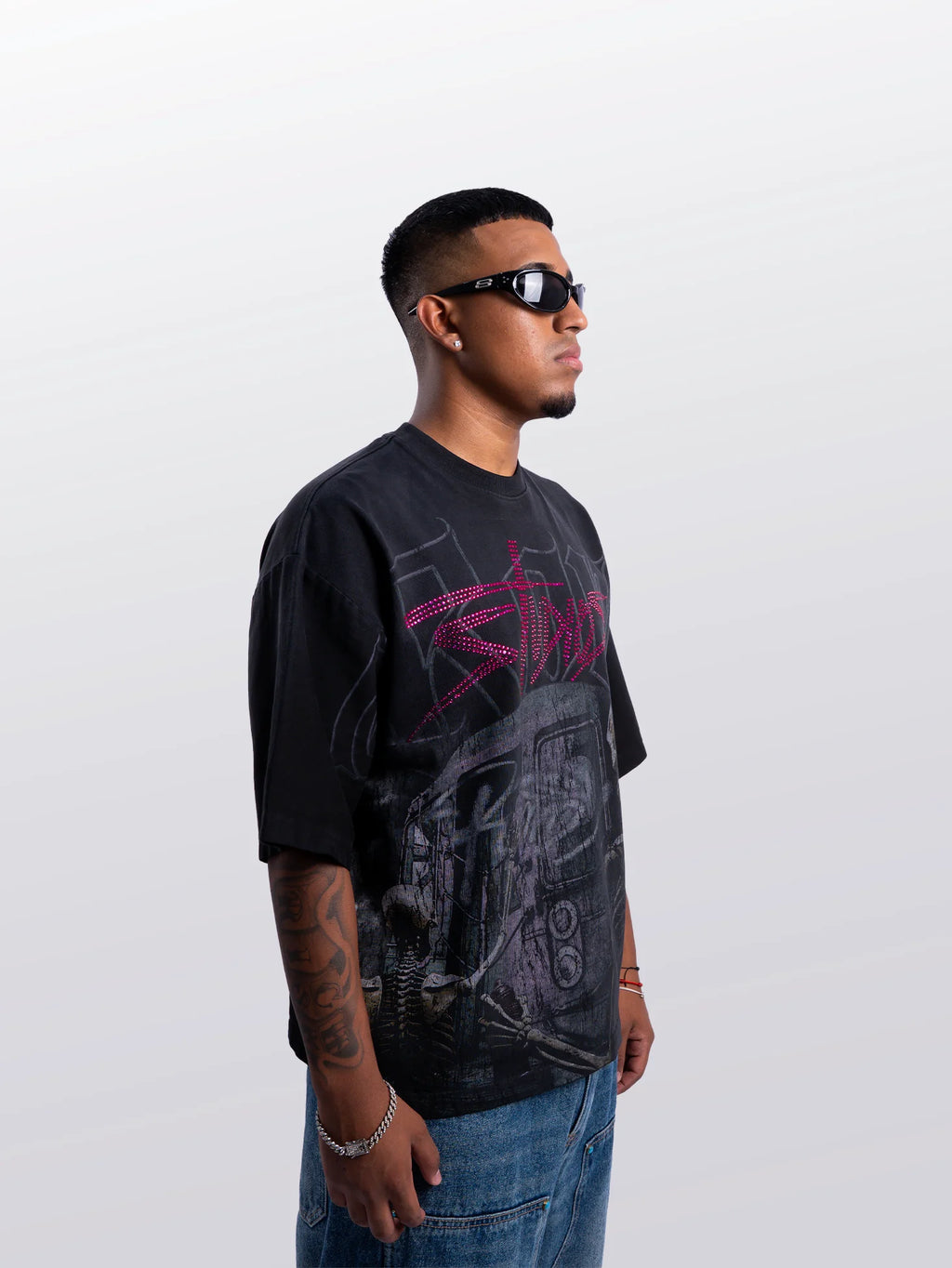 PAITING SKULL BOXY TEE