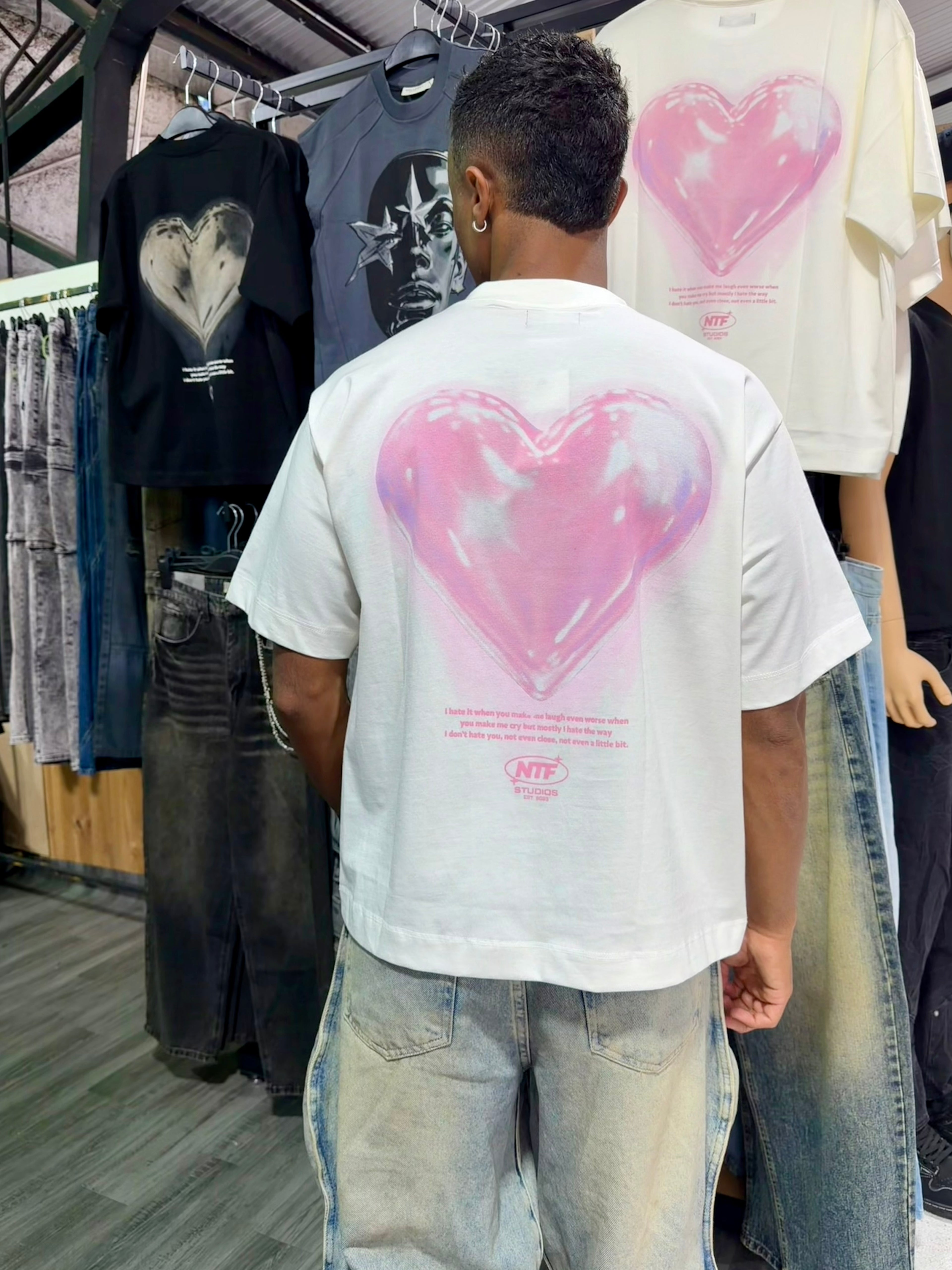 Polera Boxyfit "Trama Pink"