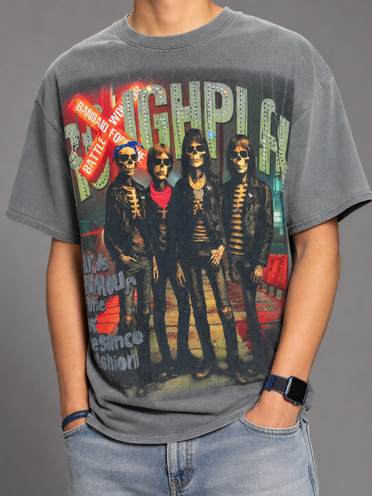 SKULL BAND RELAX TEE
