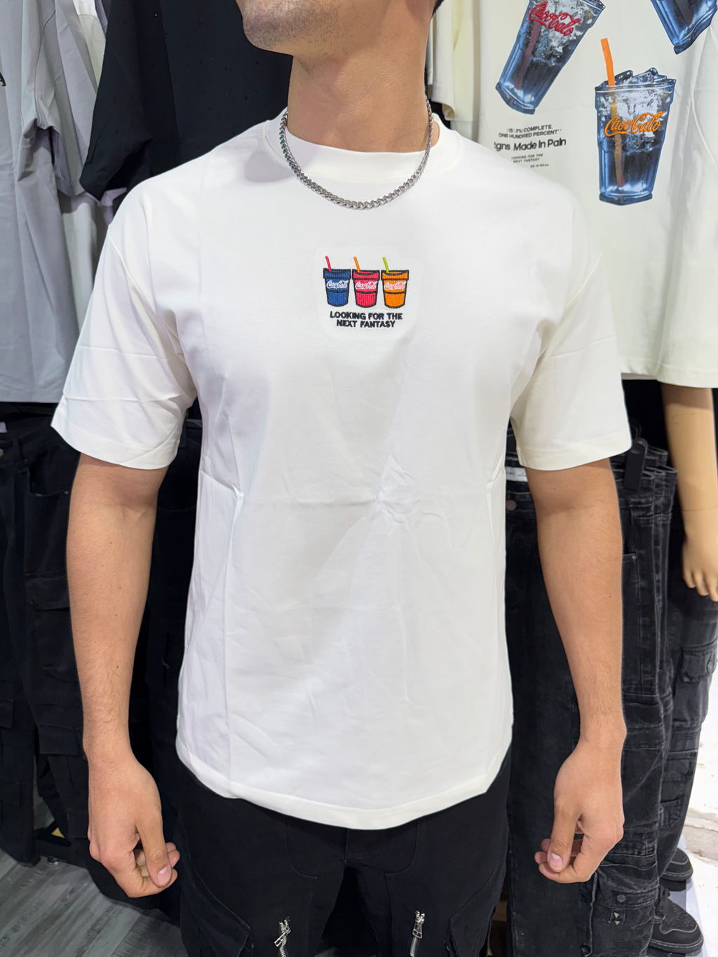 Polera "Coca Cola" Cream