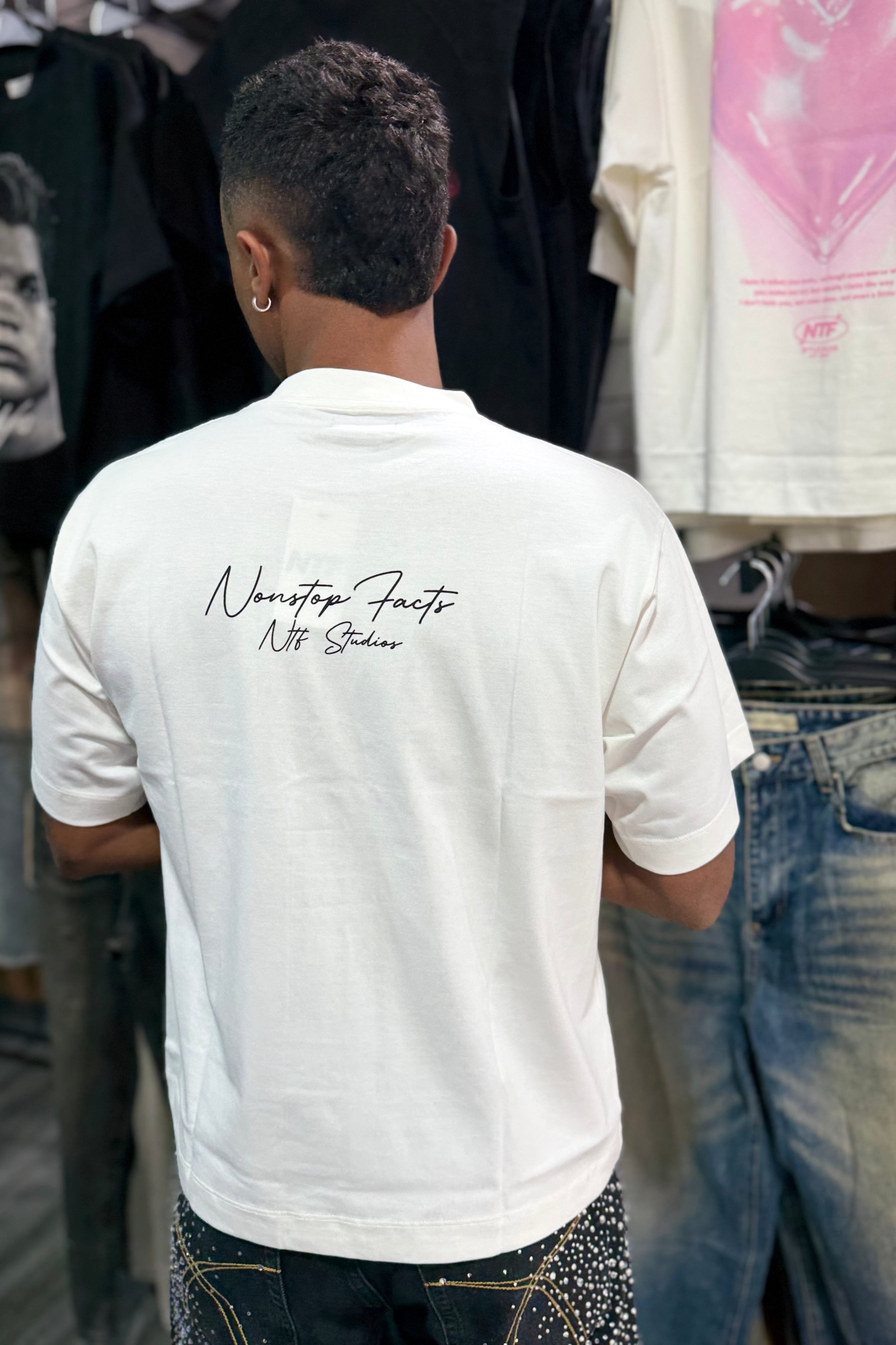 Polera BoxyFit CR7  Blanco Perla