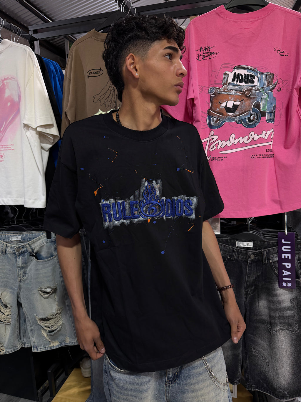 Polera Rule Dios Black