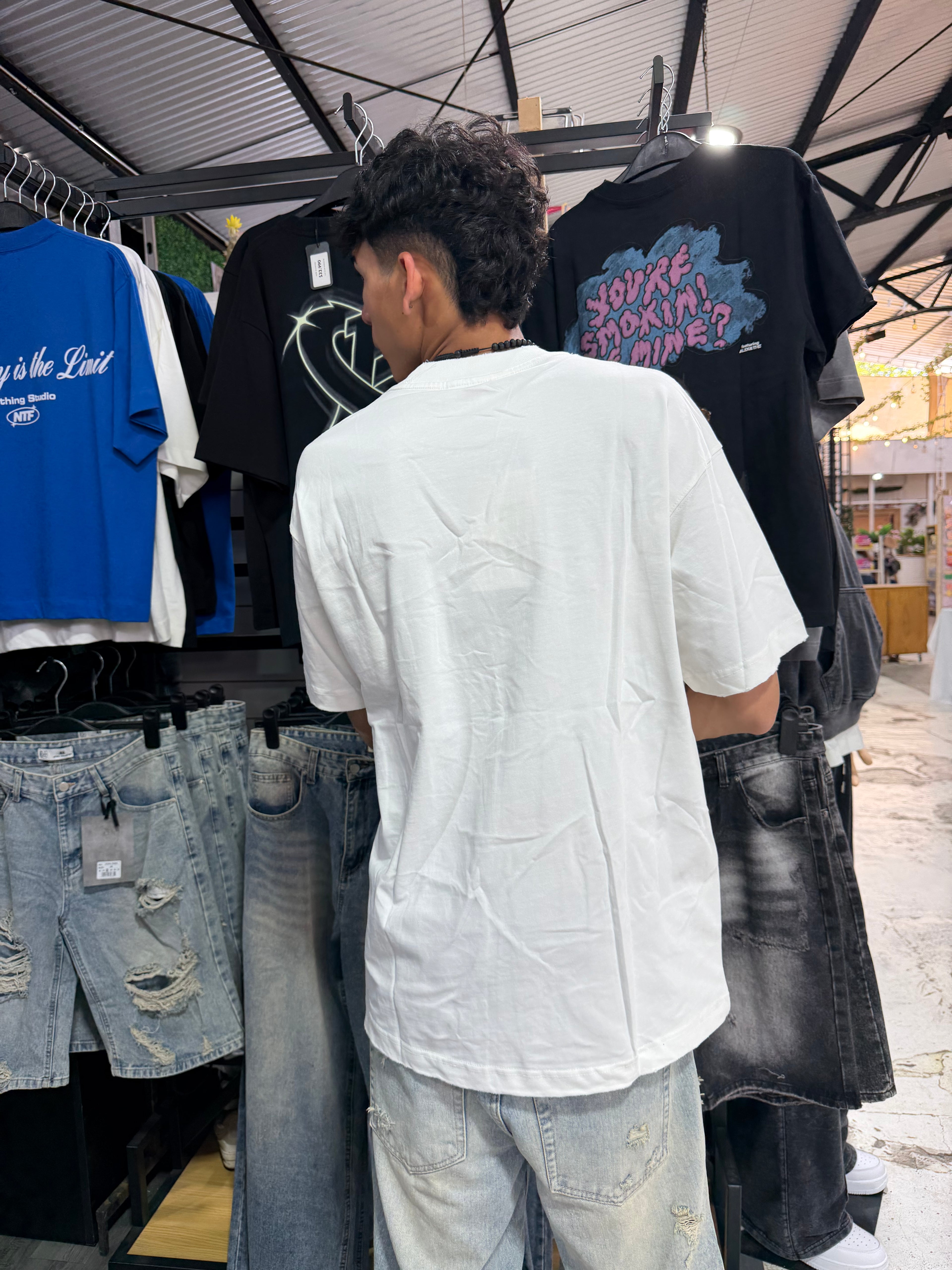 Polera Rule Dios White