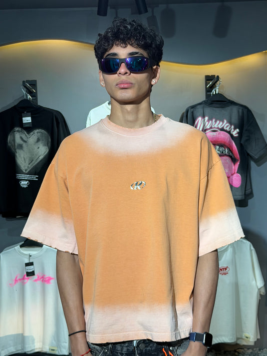 ORANGE WASH BOXY TEE